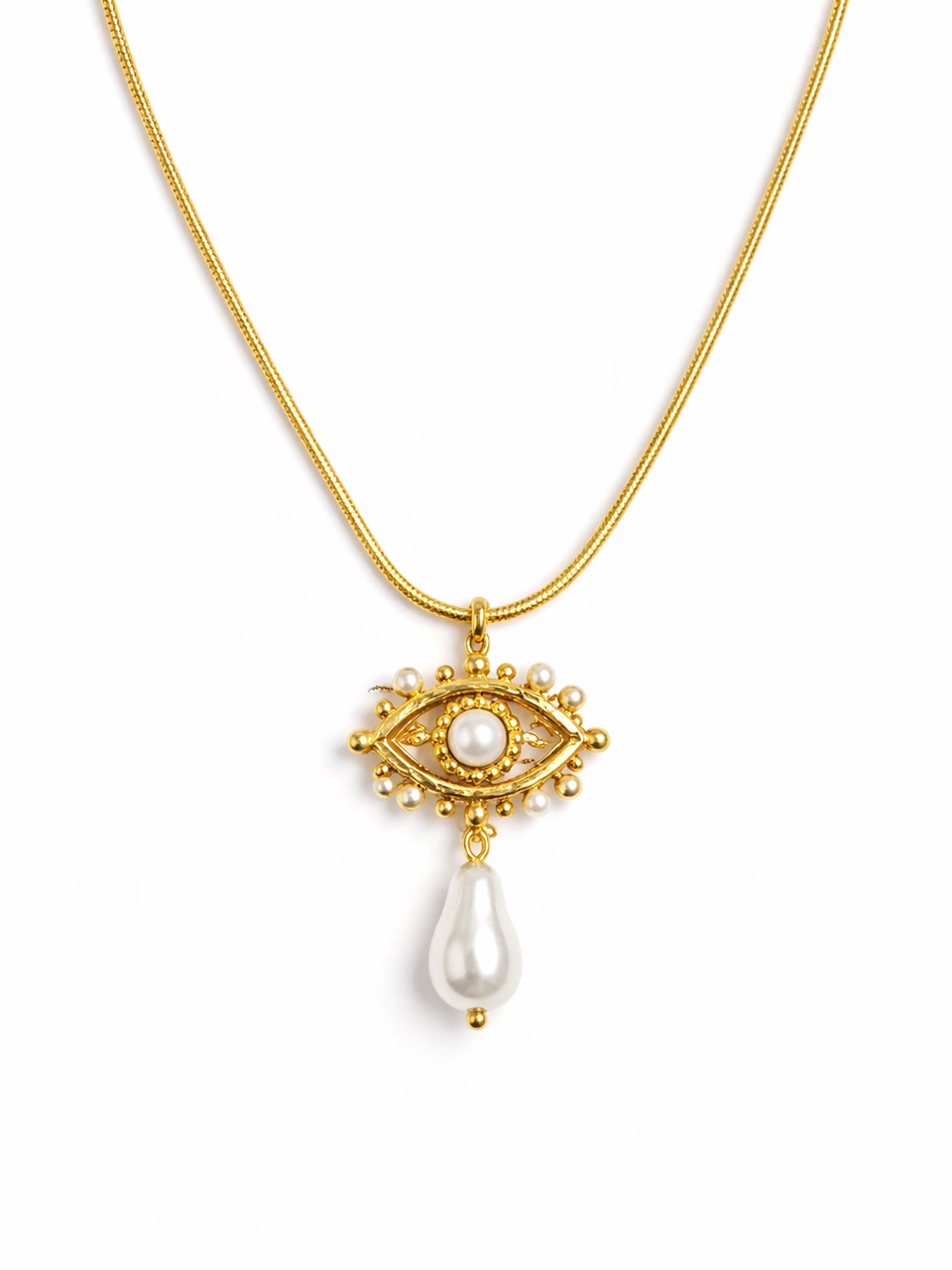 Vintage Pearl Drop Necklace