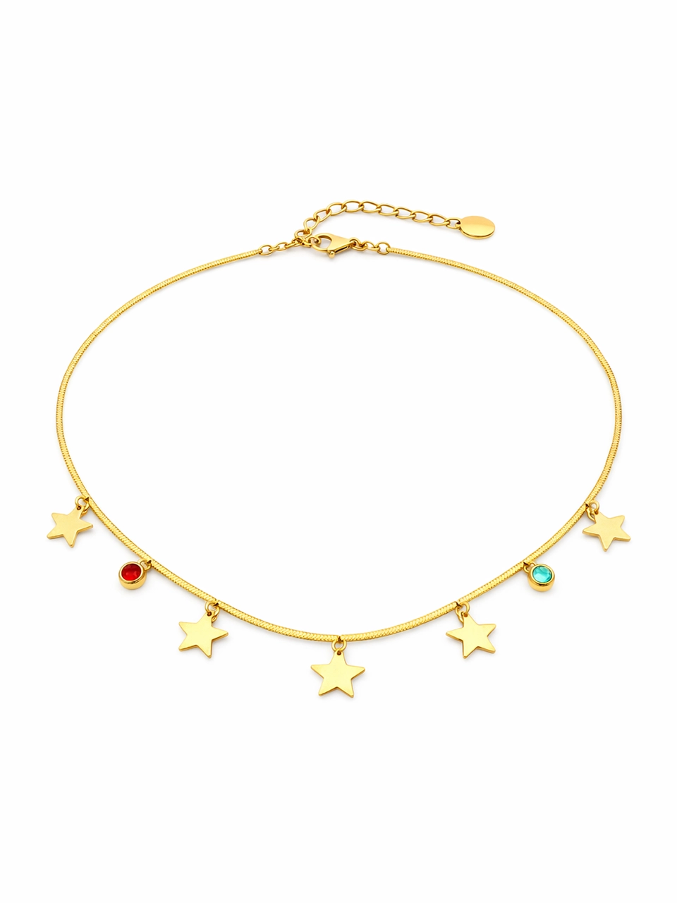 Star Charm Snake Chain Necklace