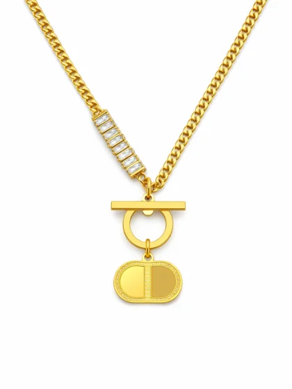 Toggle Charm Pendant Necklace