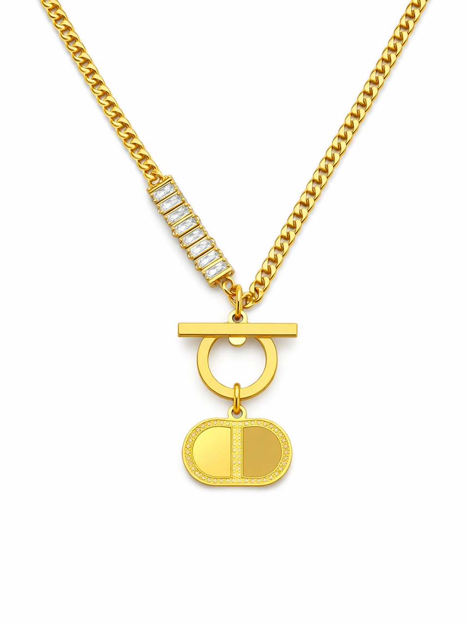 Toggle Charm Pendant Necklace