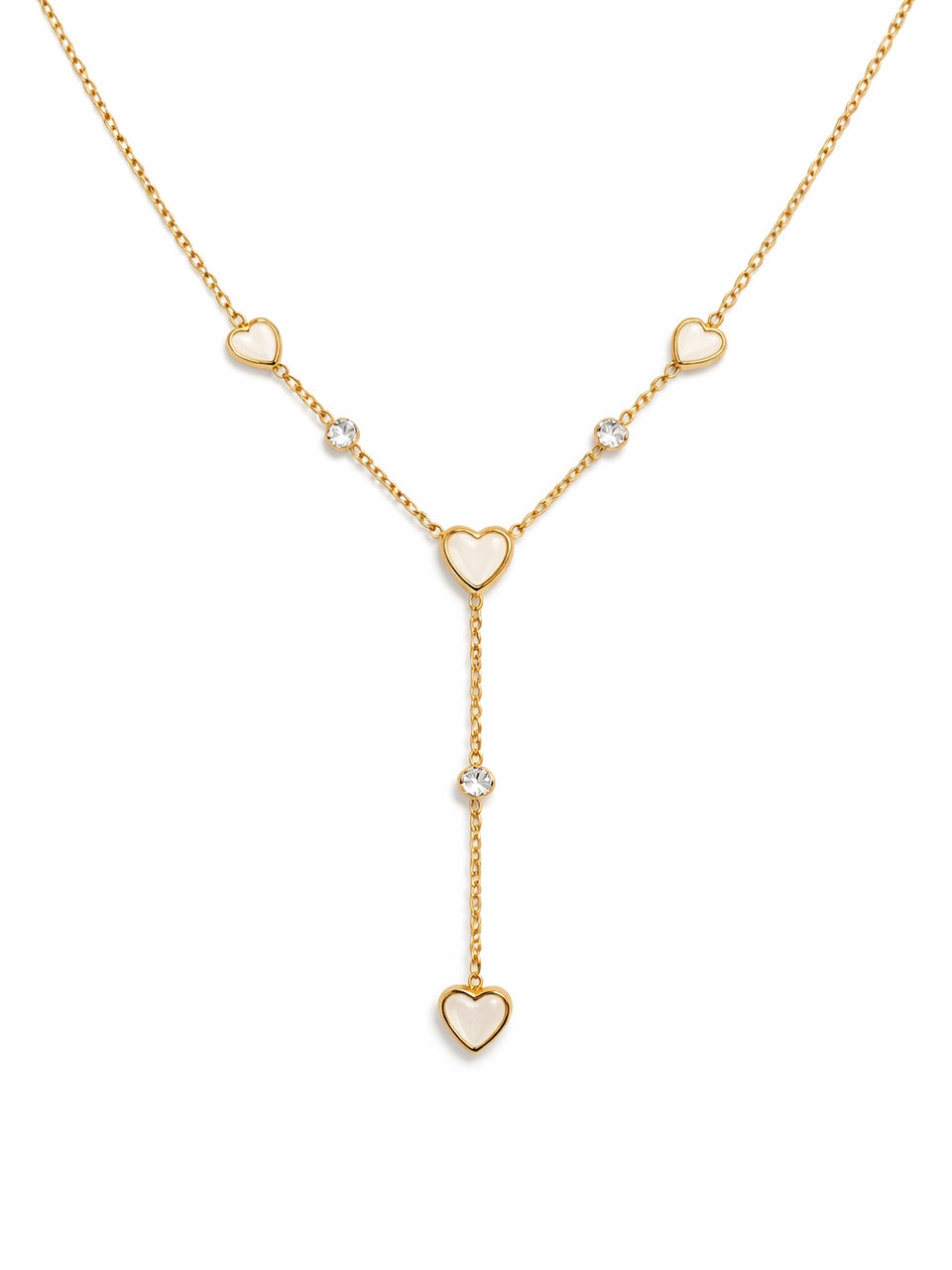 Heart Drop Y Necklace