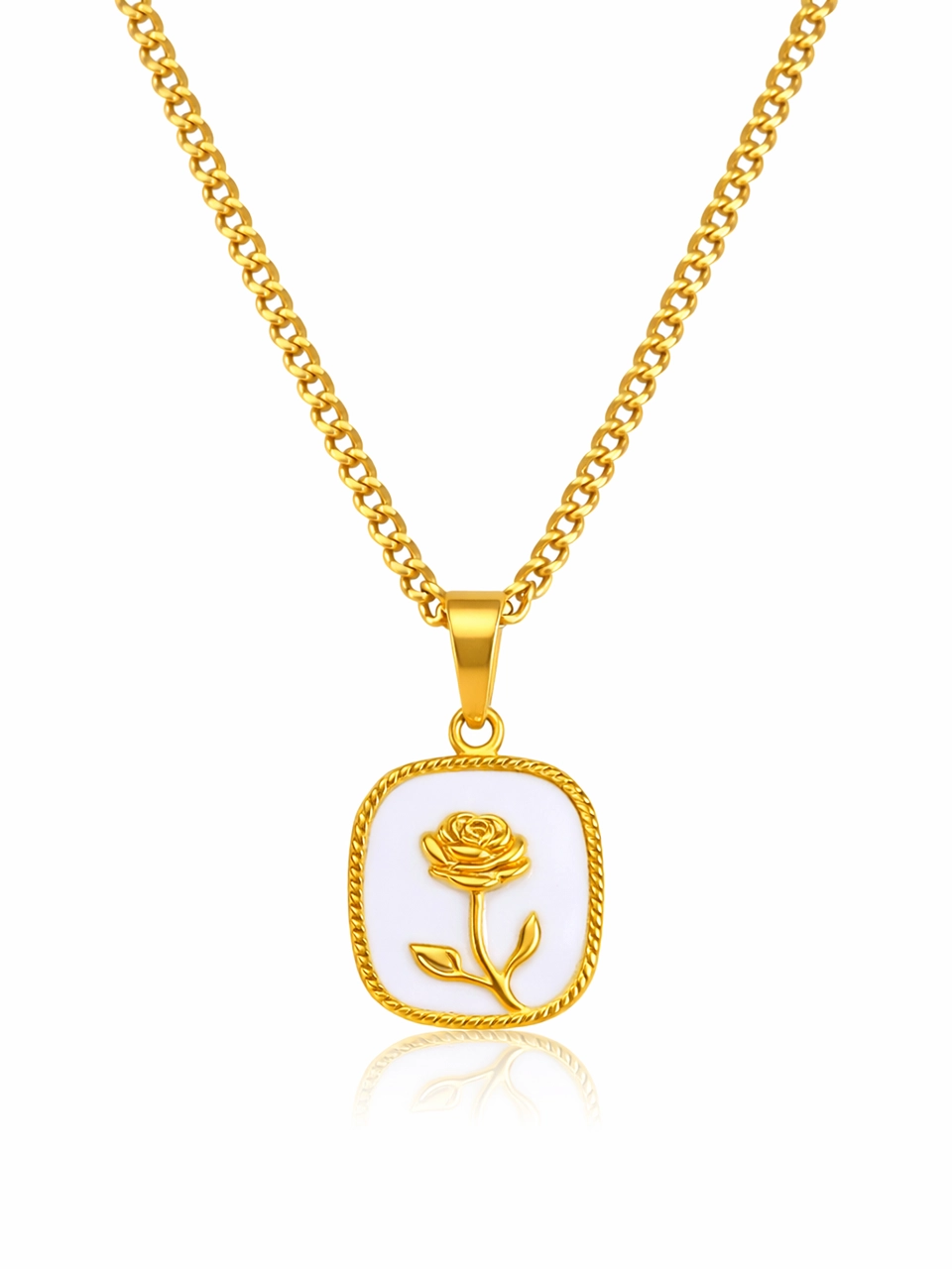 Rose Medallion Necklace