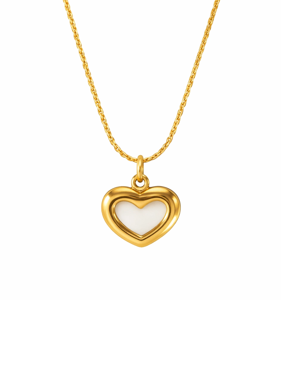 Mini Heart Outline Necklace