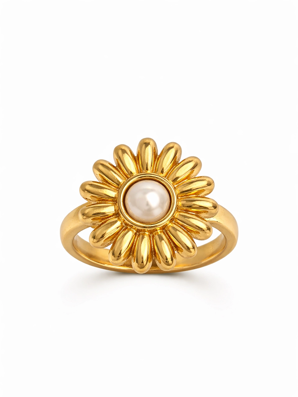 Sunburst Pearl Statement Ring