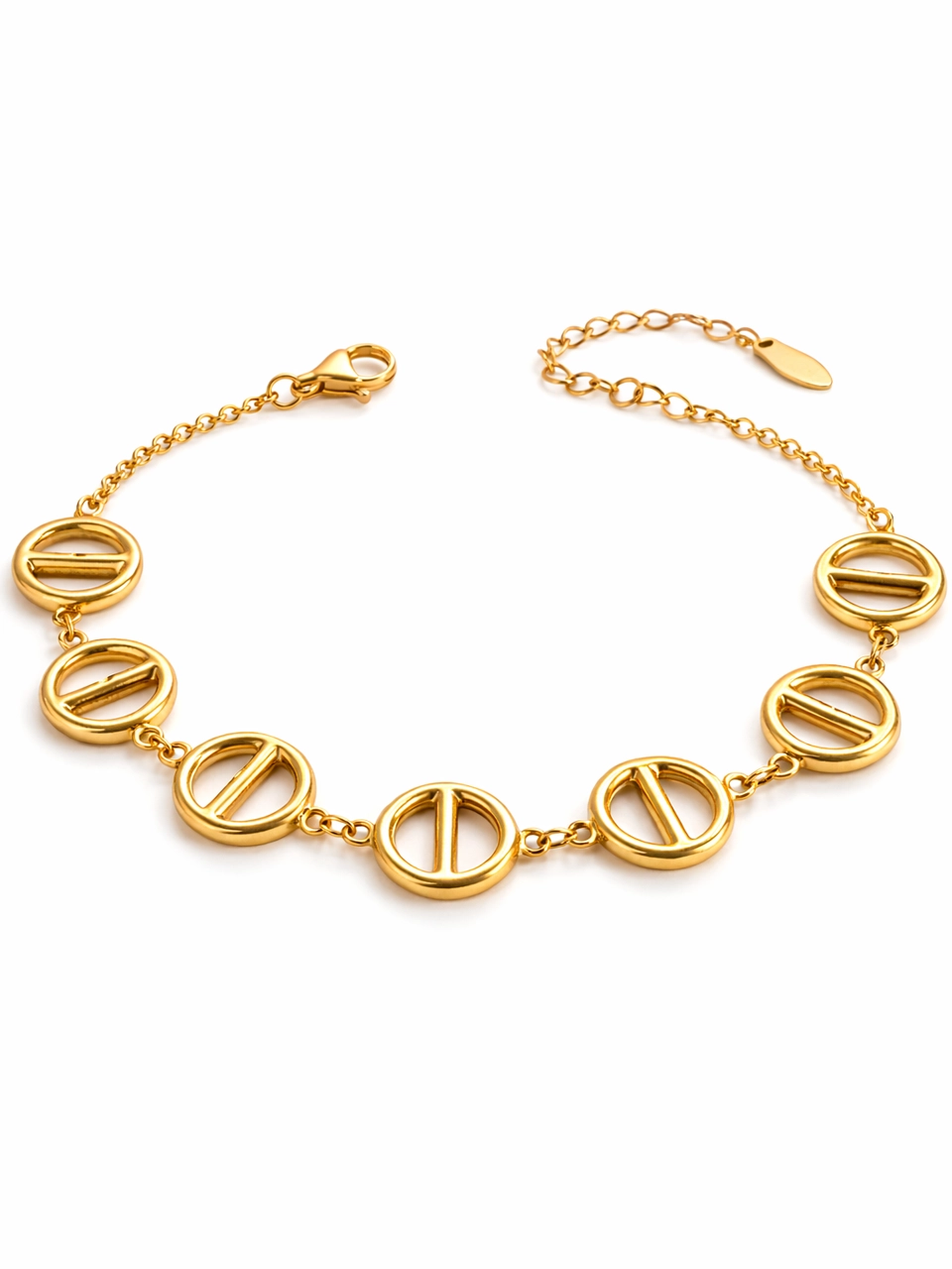 Signature Coin Link Bracelet