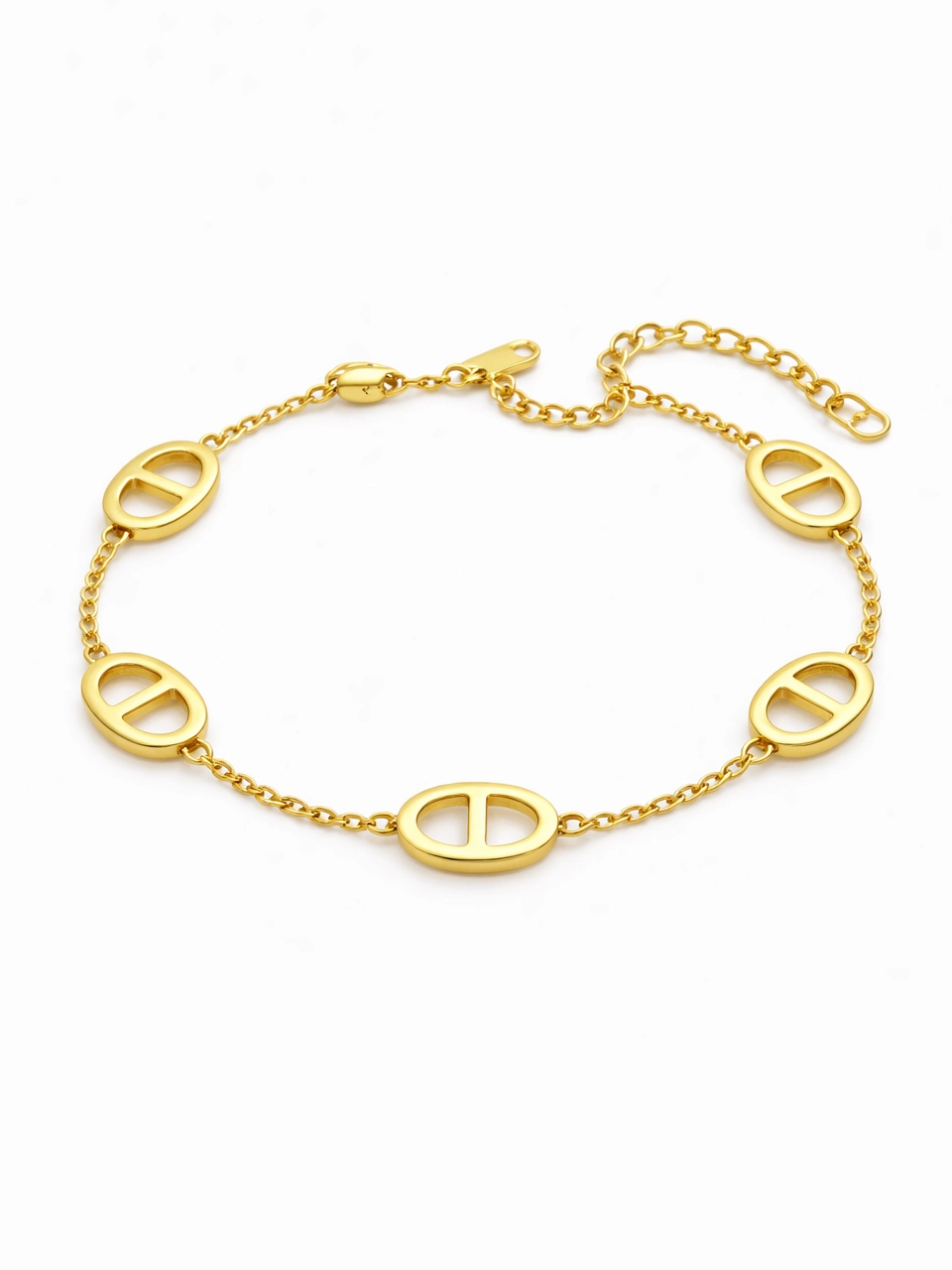 Minimal Oval Link Bracelet