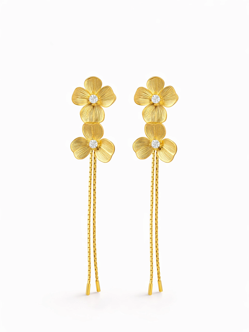Floral Cascade Statement Earrings