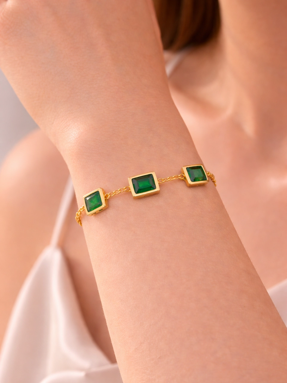 4 Close-up Bracelet shot with Model